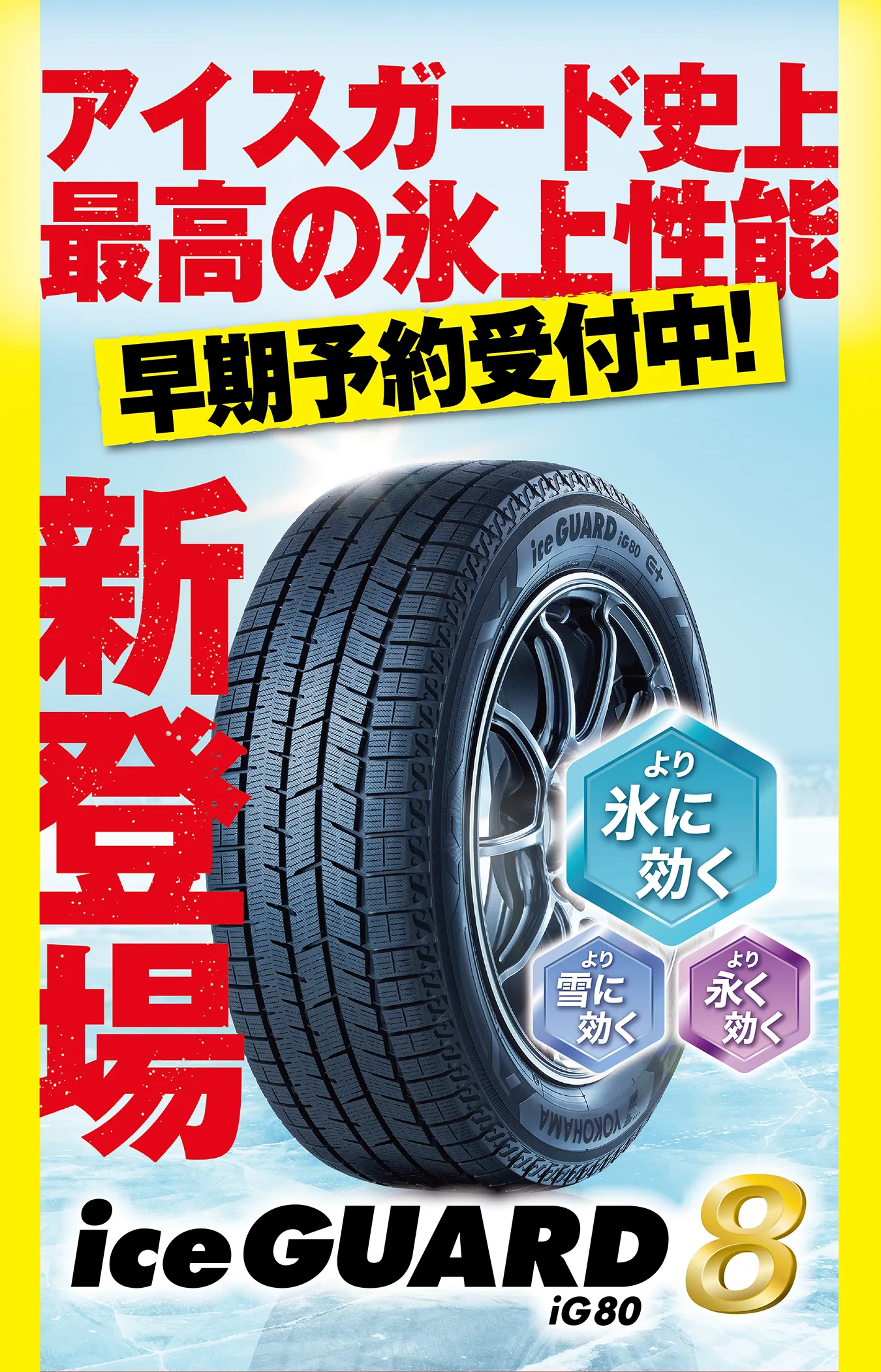 アイスガード史上最高の氷上性能ice GUARD8 iG80 新登場